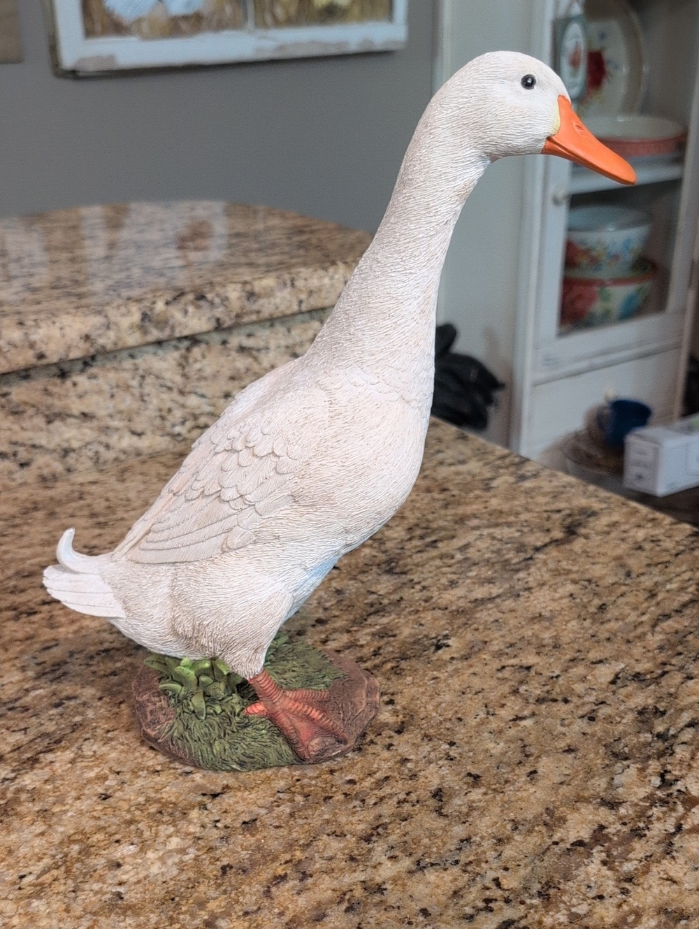 Resin White Goose (Porch Goose) - Picture 3 of 6
